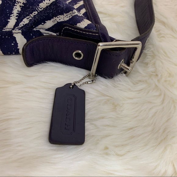 SALE | Coach Legacy Purple Zebra Print Purse - Picture 4 of 8